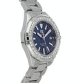 Shop Authentic Tag Heuer Aquaracer Quartz Diamonds Blue Dial Silver Steel Strap Watch for Women - WAY131N.BA0748 - Luxxuri