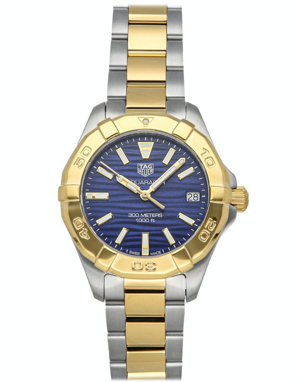 Tag Heuer Aquaracer Blue Dial Two Tone Steel Strap Watch for Women - WBD1325.BB0320