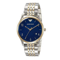 Shop Authentic Emporio Armani Classic Quartz Blue Dial Two Tone Steel Strap Watch For Men - AR1868 - Luxxuri
