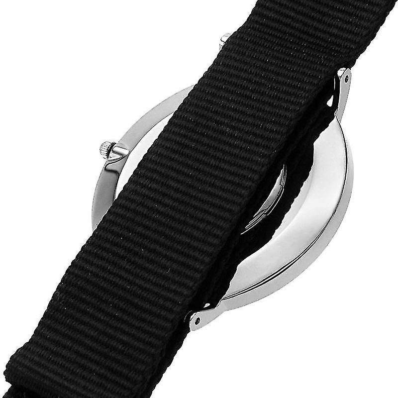 Shop Authentic Daniel Wellington Classic Cornwall Black Dial Black Nylon Strap Watch For Women - DW00100149 - Luxxuri