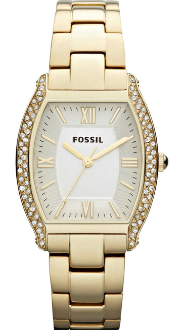 Shop Authentic Fossil Wallace Gold Tone Dial Gold Steel Strap Watch for Women - ES3176 - Luxxuri