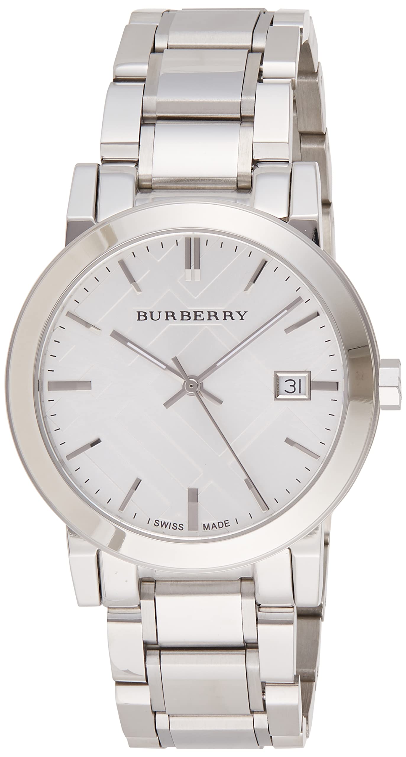 Shop Authentic Burberry The City Silver Dial Silver Steel Strap Watch for Women - BU9000 - Luxxuri