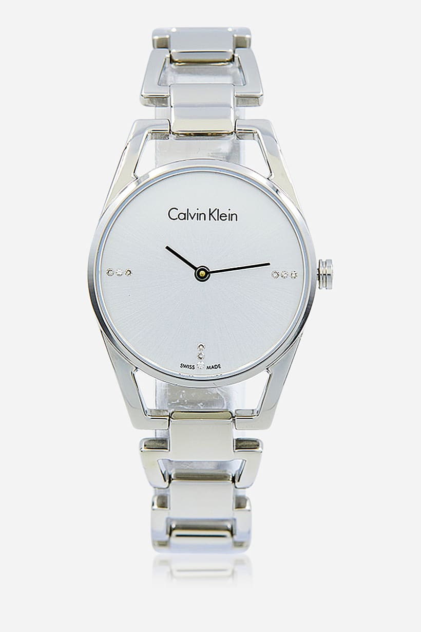 Shop Authentic Calvin Klein Dainty Diamonds Silver Dial Sliver Steel Strap Watch for Women - K7L2314T - Luxxuri