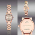 Shop Authentic Burberry The City Diamonds Rose Dial Rose Gold Steel Strap Watch for Women - BU9225 - Luxxuri