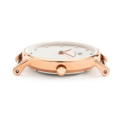 Shop Authentic Daniel Wellington Classy Glasgow White Dial Two Tone Nylon Strap Watch For Women - DW00100078 - Luxxuri