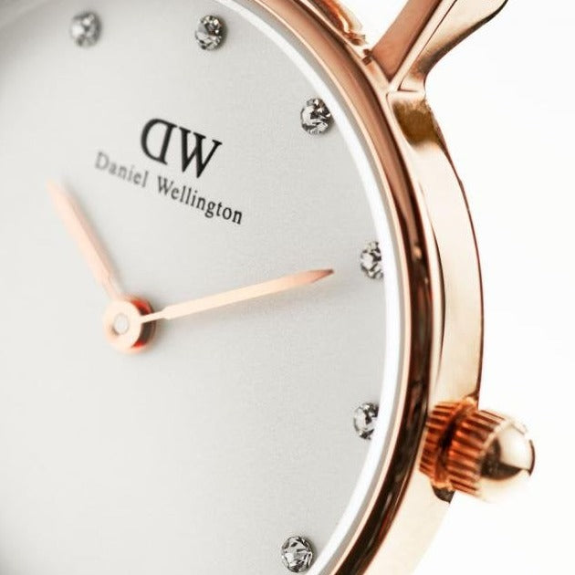 Shop Authentic Daniel Wellington Classy Glasgow White Dial Two Tone Nylon Strap Watch For Women - DW00100078 - Luxxuri