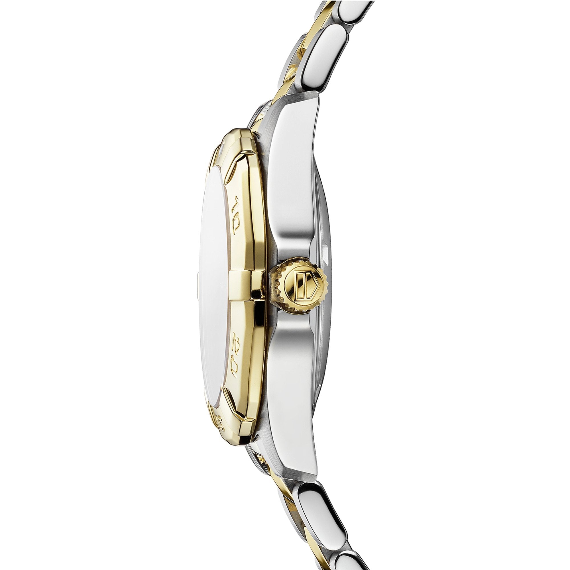 Tag Heuer Aquaracer White Mother of Pearl Dial Two Tone Steel Strap Watch for Women - WBD1322.BB0320