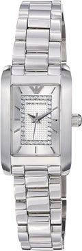 Shop Authentic Emporio Armani Classic Diamonds Silver Dial Silver Steel Strap Watch For Women - AR3170 - Luxxuri