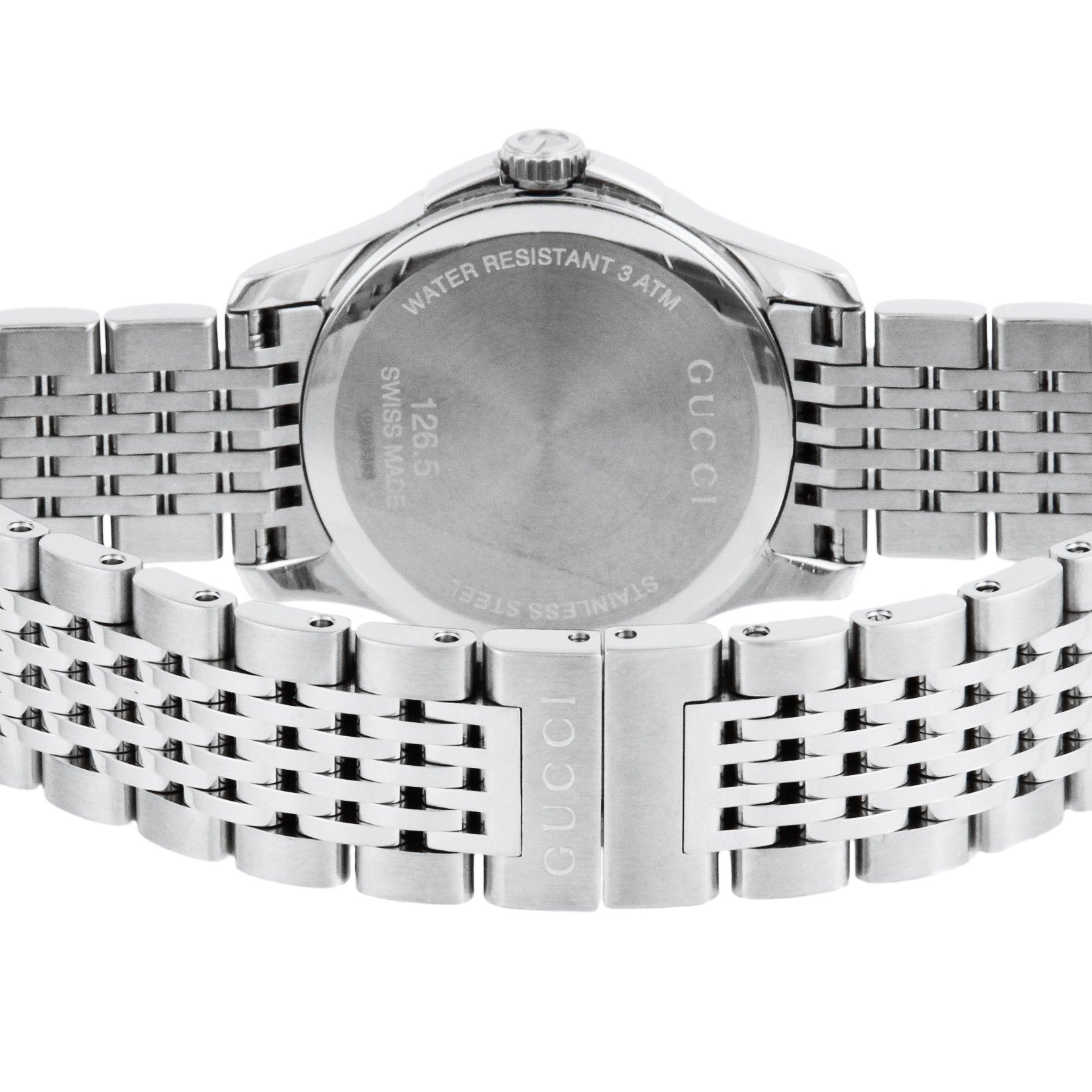 Shop Authentic Gucci G Timeless Diamonds Mother of Pearl Dial Silver Steel Strap Watch For Women - YA126506 - Luxxuri