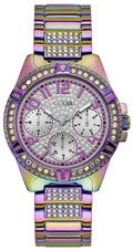 Shop Authentic Guess Lady Frontier Diamonds Silver Dial Multicolor Steel Strap Watch for Women - GW0044L1 - Luxxuri