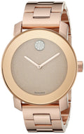 Shop Authentic Movado Bold Rose Gold Dial Rose Gold Steel Strap Watch For Women - 3600335 - Luxxuri