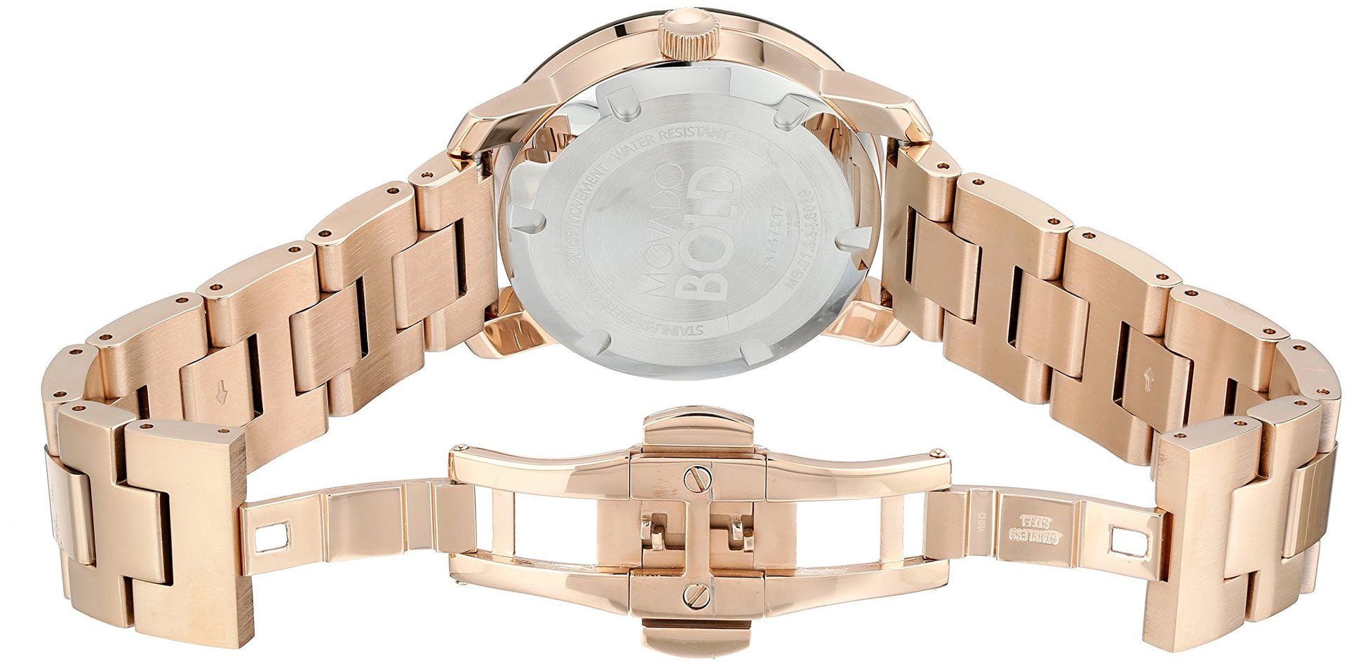 Shop Authentic Movado Bold Rose Gold Dial Rose Gold Steel Strap Watch For Women - 3600335 - Luxxuri
