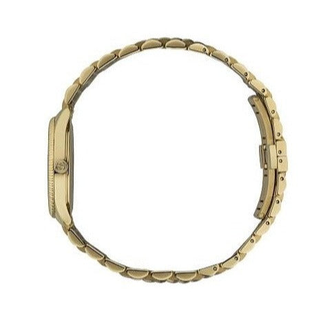Shop Authentic Gucci G Timeless Quartz Mother of Pearl Dial Gold Steel Strap Watch For Women - YA1265021 - Luxxuri
