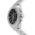 Shop Authentic Tag Heuer Aquaracer Chronograph Black Dial Silver Steel Strap Watch for Men - CAY1110.BA0927 - Luxxuri