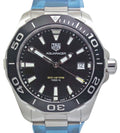 Shop Authentic Tag Heuer Aquaracer Black Dial Silver Steel Strap Watch for Men - WAY111A.BA0928 - Luxxuri
