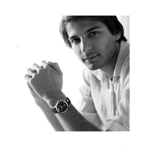 Shop Authentic Emporio Armani Classic Chronograph Black Dial Black Leather Strap Watch For Men - AR0431 - Luxxuri