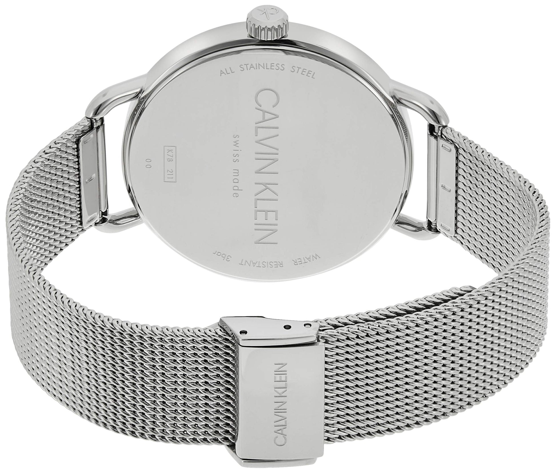 Shop Authentic Calvin Klein Even Quartz White Dial Silver Steel Strap Watch for Women - K7B21126 - Luxxuri
