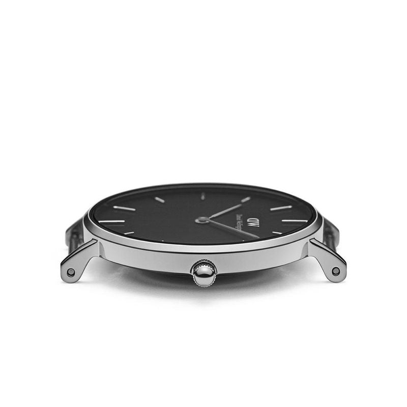 Shop Authentic Daniel Wellington Classic Petite Bondi Black Dial White Leather Strap Watch for Women - DW00100286 - Luxxuri