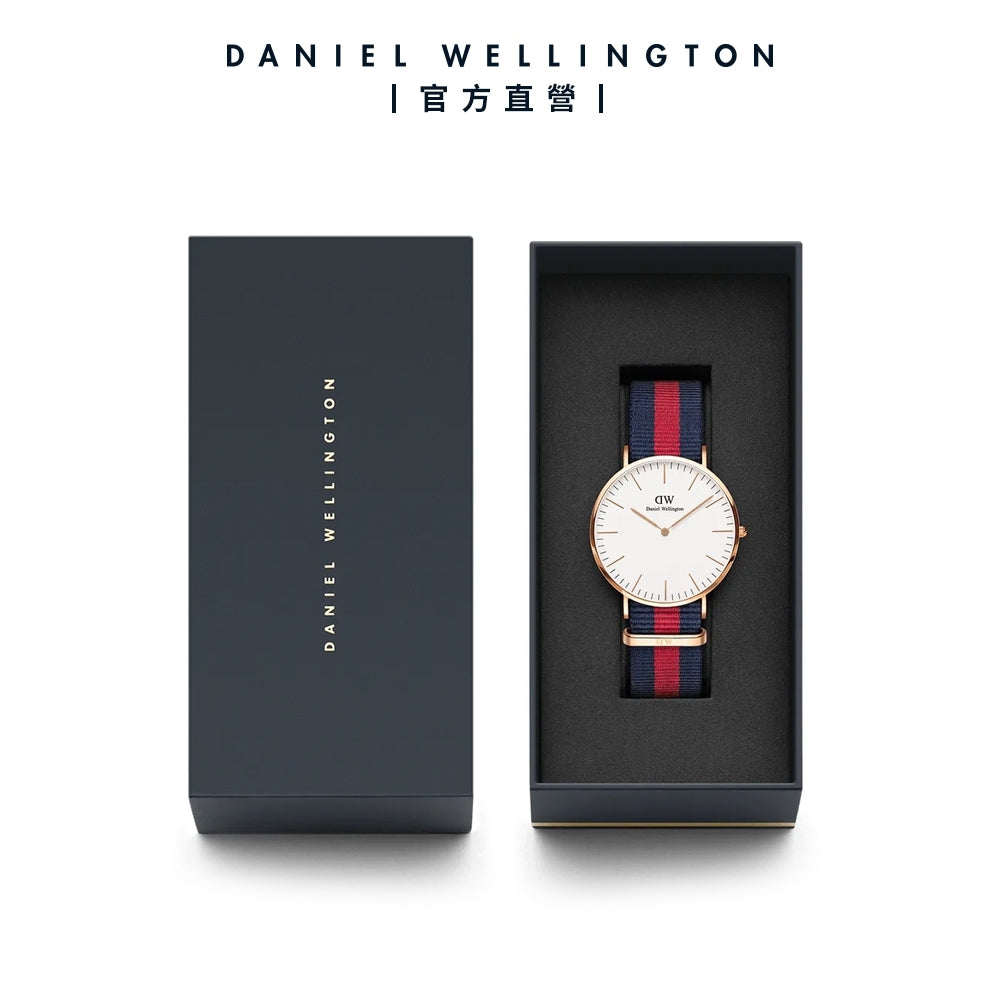 Shop Authentic Daniel Wellington Classic Oxford White Dial Two Tone NATO Strap Watch For Men - DW00100001 - Luxxuri