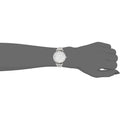 Shop Authentic Emporio Armani Gianni T Bar White Marble Dial Silver Steel Strap Watch For Women - AR11170 - Luxxuri