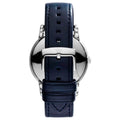 Shop Authentic Emporio Armani Classic Quartz Blue Dial Black Leather Strap Watch For Men - AR1731 - Luxxuri