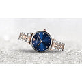 Shop Authentic Emporio Armani Gianni T Bar Crystal Blue Dial Two Tone Steel Strap Watch For Women - AR11092 - Luxxuri
