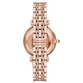Shop Authentic Emporio Armani Gianni T Bar Black Dial Rose Gold Steel Strap Watch For Women - AR11206 - Luxxuri