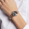 Shop Authentic Emporio Armani Gianni T Bar Black Dial Rose Gold Steel Strap Watch For Women - AR11206 - Luxxuri