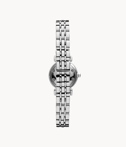 Emporio Armani Gianni White Dial Silver Steel Strap Watch For Women - AR1763