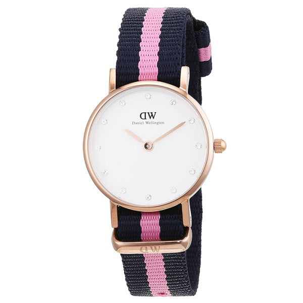 Shop Authentic Daniel Wellington Classy Winchester White Dial Two Tone NATO Strap Watch For Women - DW00100065 - Luxxuri