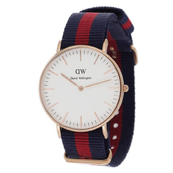 Shop Authentic Daniel Wellington Classic Oxford White Dial Two Tone NATO Strap Watch For Women - DW00100029 - Luxxuri