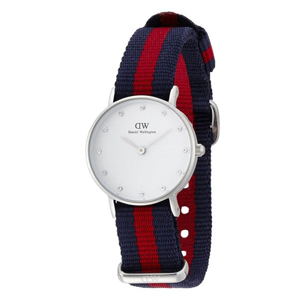 Shop Authentic Daniel Wellington Classy Oxford White Dial Two Tone Nylon Strap Watch For Women - DW00100072 - Luxxuri