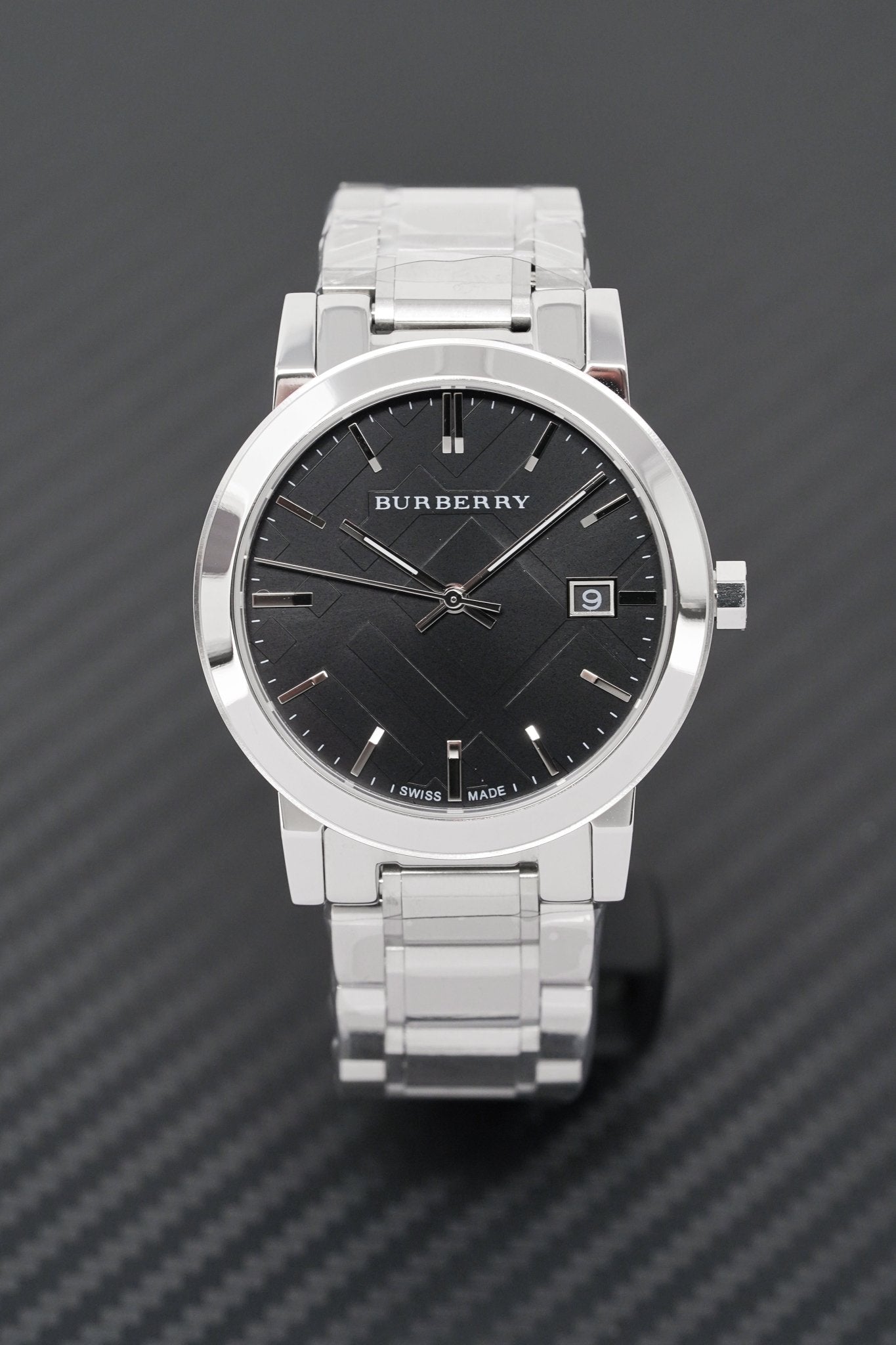 Shop Authentic Burberry The City Black Dial Silver Stainless Steel Strap Watch for Women - BU9001 - Luxxuri