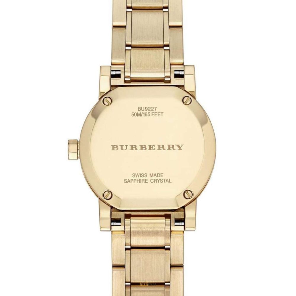 Shop Authentic Burberry The City Gold Dial Gold Steel Strap Watch for Women - BU9227 - Luxxuri