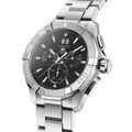 Shop Authentic Tag Heuer Aquaracer Chronograph Black Dial Silver Steel Strap Watch for Men - CAY1110.BA0927 - Luxxuri