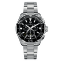 Shop Authentic Tag Heuer Aquaracer Quartz Chronograph Black Dial Silver Steel Strap Watch for Men - CAY111A.BA0927 - Luxxuri