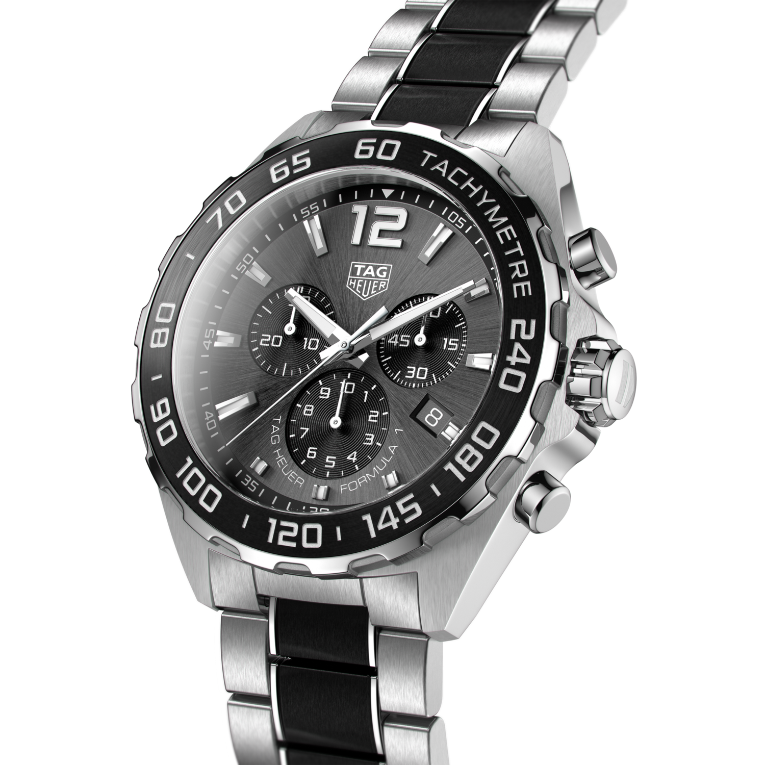 Tag Heuer Formula 1 Anthracite Dial Two Tone Steel Strap Watch For Men - CAZ1011.BA0843