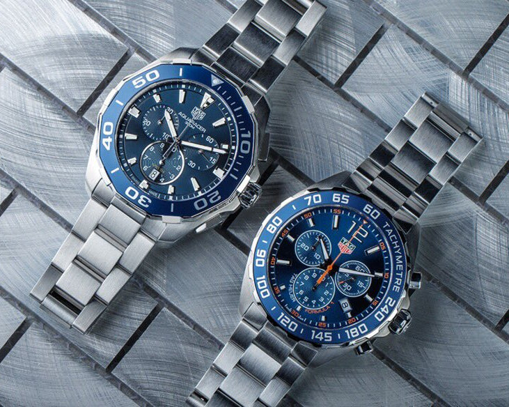 Shop Authentic Tag Heuer Aquaracer Blue Dial SIlver Steel Strap Watch for Men - CAY111B.BA0927 - Luxxuri