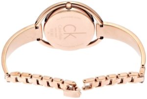 Shop Authentic Calvin Klein Impetuos Silver Dial Rose Gold Steel Strap Watch for Women - K4F2N616 - Luxxuri