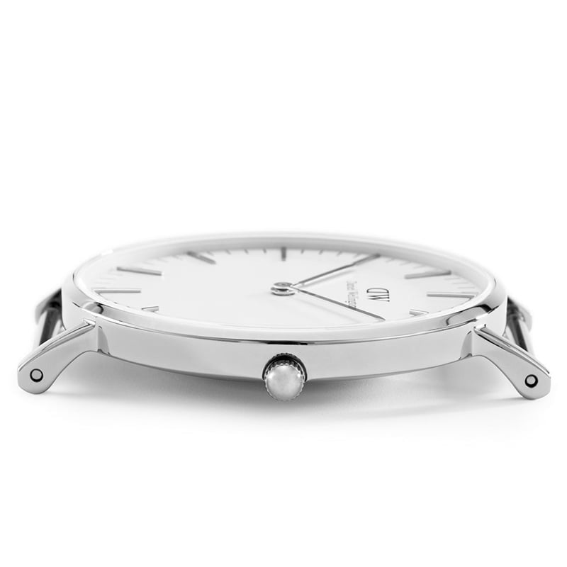 Shop Authentic Daniel Wellington Classic Cambridge White Dial Two Tone Nylon Strap Watch For Men - DW00100017 - Luxxuri