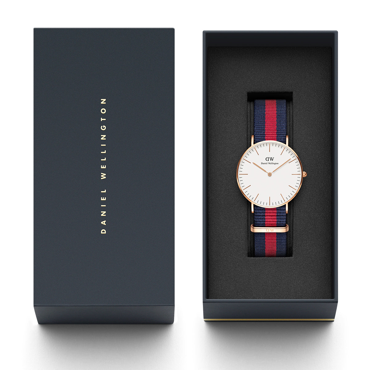 Shop Authentic Daniel Wellington Classic Oxford White Dial Two Tone NATO Strap Watch For Women - DW00100029 - Luxxuri