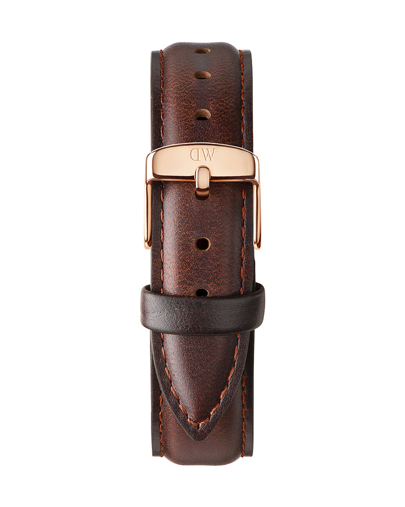 Shop Authentic Daniel Wellington Classic Bristol White Dial Brown Leather Strap Watch For Women - DW00100039 - Luxxuri