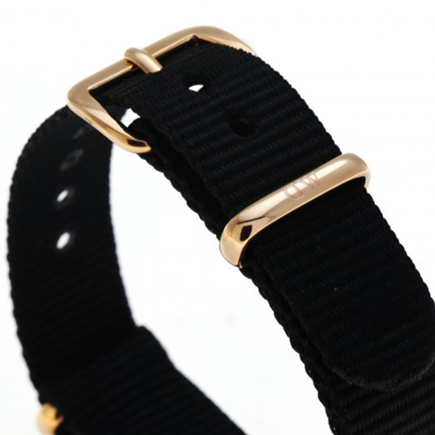 Shop Authentic Daniel Wellington Classic Petite Cornwall Black Dial Black NATO Strap Watch For Women - DW00100215 - Luxxuri