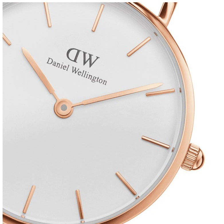Shop Authentic Daniel Wellington Classic Petite Cornwall White Dial Green NATO Strap Watch For Women - DW00100253 - Luxxuri