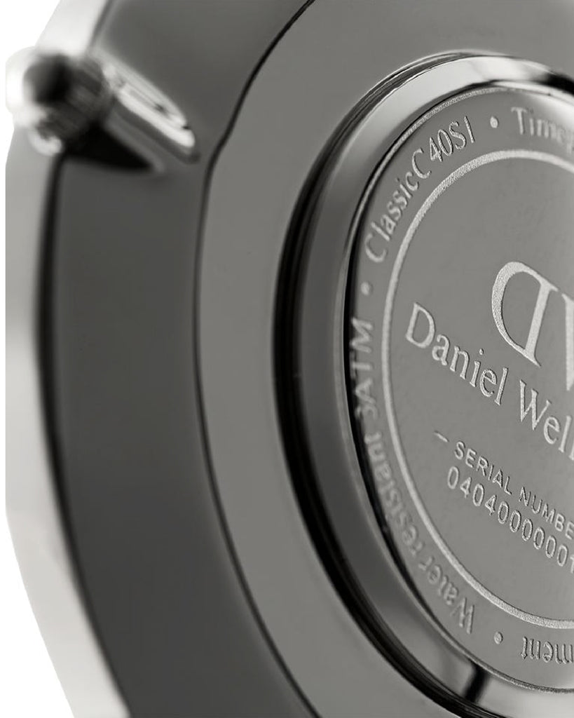 Shop Authentic Daniel Wellington Classic Cornwall White Dial Black Nylon Strap Watch For Men - DW00100258 - Luxxuri