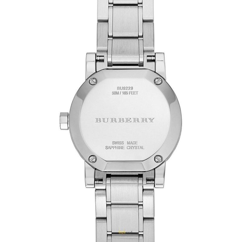 Shop Authentic Burberry The City Diamonds Silver Dial Silver Steel Strap Watch for Women - BU9229 - Luxxuri
