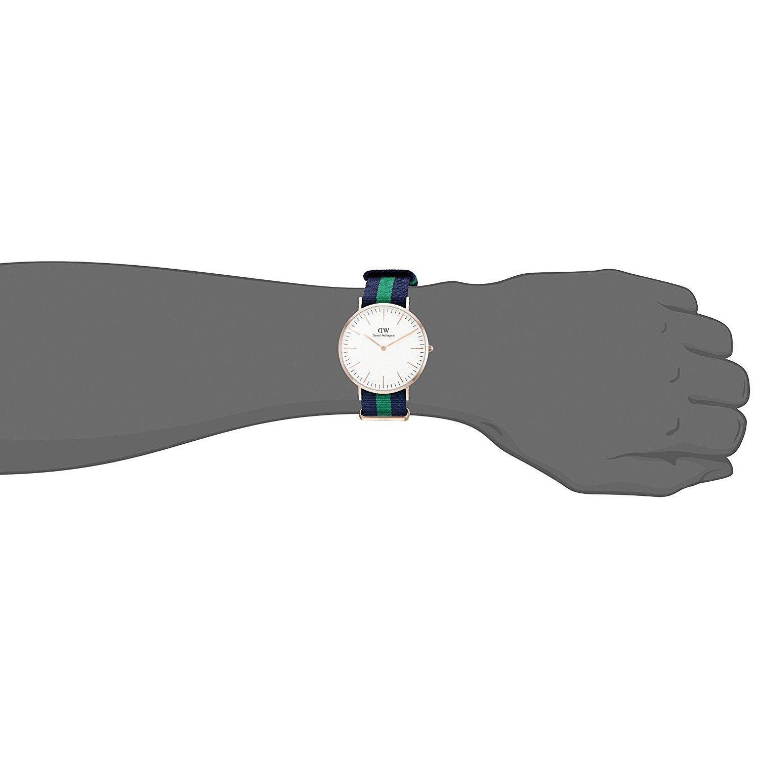 Shop Authentic Daniel Wellington Classic Warwick White Dial Two Tone Nylon Strap Watch for Men - DW00100005 - Luxxuri