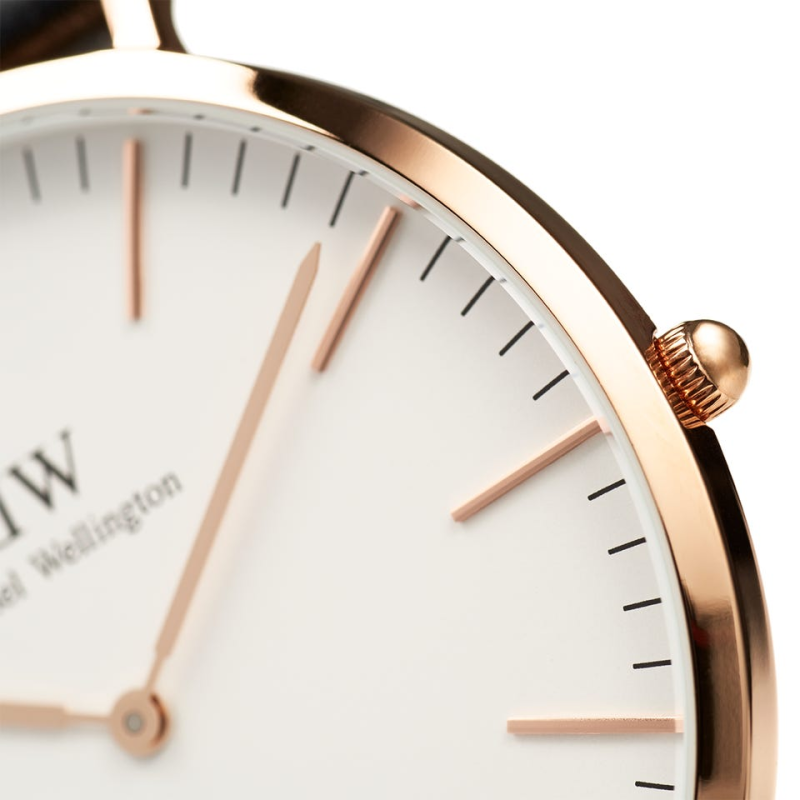 Shop Authentic Daniel Wellington Classic Cornwall White Dial Black Nylon Strap Watch For Men - DW00100257 - Luxxuri