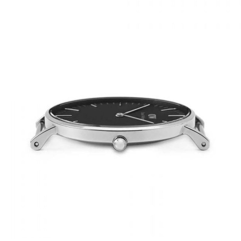 Shop Authentic Daniel Wellington Classic Cornwall Black Dial Black Nylon Strap Watch For Women - DW00100149 - Luxxuri
