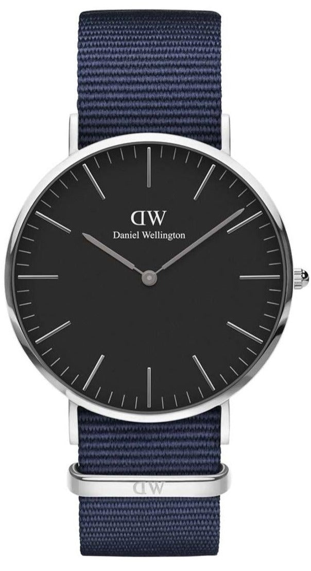 Shop Authentic Daniel Wellington Classic Bayswater Black Dial Black NATO Strap Watch For Men - DW00100278 - Luxxuri